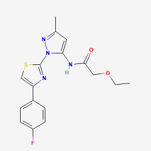 2-ethoxy-N-{1-[4-(4-fluorophenyl)-1,3-thiazol-2-yl]-3-methyl-1H-pyrazol-5-yl}acetamide