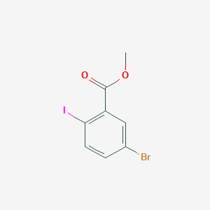 molecular formula C8H6BrIO2 B065285 Methyl 5-bromo-2-iodobenzoate CAS No. 181765-86-6