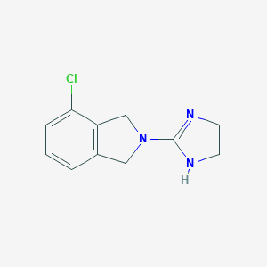 molecular formula C11H13Cl2N3 B065288 4-Chloro-2-(imidazolin-2-YL)isoindoline hydrochloride CAS No. 170034-96-5