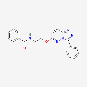 molecular formula C20H17N5O2 B6528855 N-[2-({3-phenyl-[1,2,4]triazolo[4,3-b]pyridazin-6-yl}oxy)ethyl]benzamide CAS No. 946211-99-0