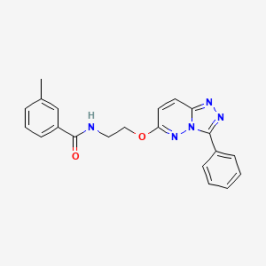 molecular formula C21H19N5O2 B6528877 3-methyl-N-[2-({3-phenyl-[1,2,4]triazolo[4,3-b]pyridazin-6-yl}oxy)ethyl]benzamide CAS No. 946272-58-8