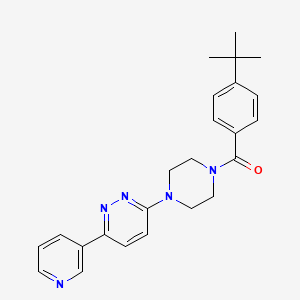 molecular formula C24H27N5O B6528967 3-[4-(4-tert-butylbenzoyl)piperazin-1-yl]-6-(pyridin-3-yl)pyridazine CAS No. 946273-64-9