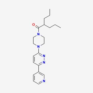 2-propyl-1-{4-[6-(pyridin-3-yl)pyridazin-3-yl]piperazin-1-yl}pentan-1-one