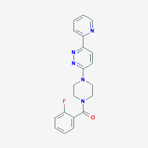 3-[4-(2-fluorobenzoyl)piperazin-1-yl]-6-(pyridin-2-yl)pyridazine