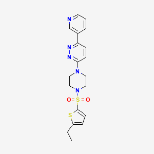 molecular formula C19H21N5O2S2 B6529063 3-{4-[(5-ethylthiophen-2-yl)sulfonyl]piperazin-1-yl}-6-(pyridin-3-yl)pyridazine CAS No. 946274-38-0