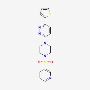 molecular formula C17H17N5O2S2 B6529148 3-[4-(pyridine-3-sulfonyl)piperazin-1-yl]-6-(thiophen-2-yl)pyridazine CAS No. 946238-95-5
