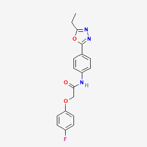 N-[4-(5-ethyl-1,3,4-oxadiazol-2-yl)phenyl]-2-(4-fluorophenoxy)acetamide