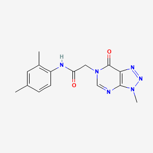 molecular formula C15H16N6O2 B6529451 N-(2,4-dimethylphenyl)-2-{3-methyl-7-oxo-3H,6H,7H-[1,2,3]triazolo[4,5-d]pyrimidin-6-yl}acetamide CAS No. 946240-06-8