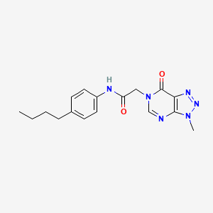molecular formula C17H20N6O2 B6529455 N-(4-butylphenyl)-2-{3-methyl-7-oxo-3H,6H,7H-[1,2,3]triazolo[4,5-d]pyrimidin-6-yl}acetamide CAS No. 946276-20-6