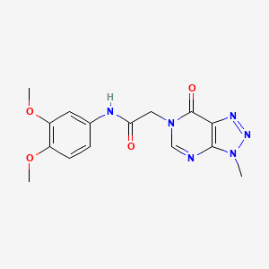 N-(3,4-dimethoxyphenyl)-2-{3-methyl-7-oxo-3H,6H,7H-[1,2,3]triazolo[4,5-d]pyrimidin-6-yl}acetamide