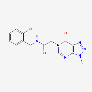 N-[(2-chlorophenyl)methyl]-2-{3-methyl-7-oxo-3H,6H,7H-[1,2,3]triazolo[4,5-d]pyrimidin-6-yl}acetamide