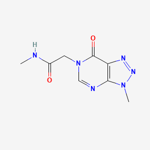 molecular formula C8H10N6O2 B6529559 N-methyl-2-{3-methyl-7-oxo-3H,6H,7H-[1,2,3]triazolo[4,5-d]pyrimidin-6-yl}acetamide CAS No. 946276-56-8