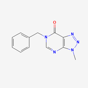 molecular formula C12H11N5O B6529597 6-benzyl-3-methyl-3H,6H,7H-[1,2,3]triazolo[4,5-d]pyrimidin-7-one CAS No. 946276-68-2