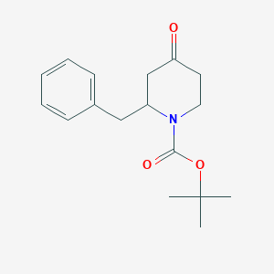 molecular formula C17H23NO3 B065296 1-Boc-2-benzyl-4-piperidinone CAS No. 193480-28-3