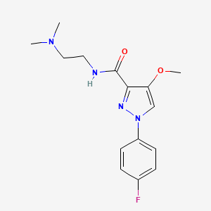 N-[2-(dimethylamino)ethyl]-1-(4-fluorophenyl)-4-methoxy-1H-pyrazole-3-carboxamide