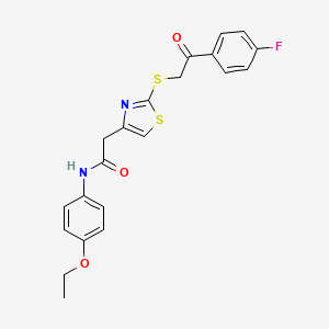 N-(4-ethoxyphenyl)-2-(2-{[2-(4-fluorophenyl)-2-oxoethyl]sulfanyl}-1,3-thiazol-4-yl)acetamide