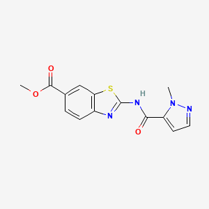 methyl 2-(1-methyl-1H-pyrazole-5-amido)-1,3-benzothiazole-6-carboxylate