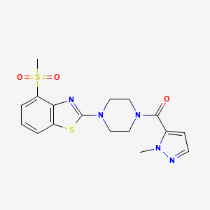 4-methanesulfonyl-2-[4-(1-methyl-1H-pyrazole-5-carbonyl)piperazin-1-yl]-1,3-benzothiazole