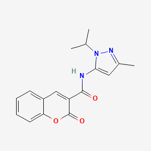 molecular formula C17H17N3O3 B6530309 N-[3-methyl-1-(propan-2-yl)-1H-pyrazol-5-yl]-2-oxo-2H-chromene-3-carboxamide CAS No. 1019097-31-4