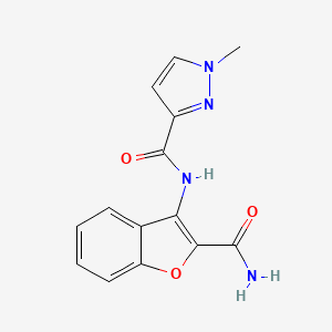 N-(2-carbamoyl-1-benzofuran-3-yl)-1-methyl-1H-pyrazole-3-carboxamide