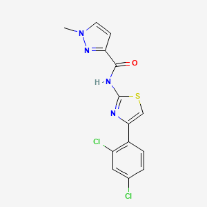 N-[4-(2,4-dichlorophenyl)-1,3-thiazol-2-yl]-1-methyl-1H-pyrazole-3-carboxamide