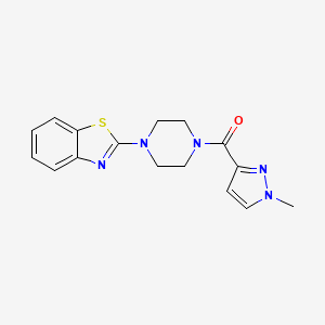 2-[4-(1-methyl-1H-pyrazole-3-carbonyl)piperazin-1-yl]-1,3-benzothiazole