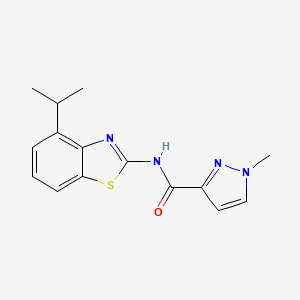 1-methyl-N-[4-(propan-2-yl)-1,3-benzothiazol-2-yl]-1H-pyrazole-3-carboxamide