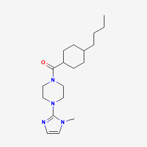 molecular formula C19H32N4O B6530487 1-(4-butylcyclohexanecarbonyl)-4-(1-methyl-1H-imidazol-2-yl)piperazine CAS No. 1172391-15-9