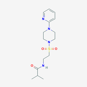 2-methyl-N-(2-{[4-(pyridin-2-yl)piperazin-1-yl]sulfonyl}ethyl)propanamide