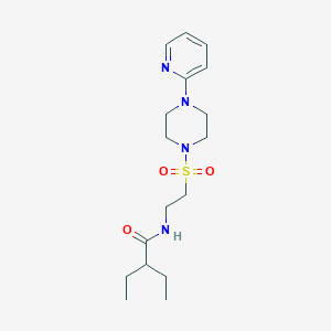 2-ethyl-N-(2-{[4-(pyridin-2-yl)piperazin-1-yl]sulfonyl}ethyl)butanamide