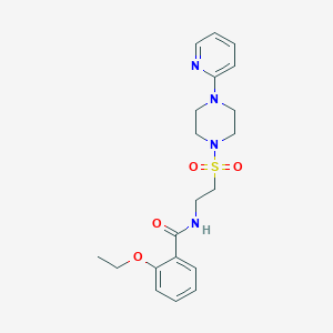 molecular formula C20H26N4O4S B6530534 2-ethoxy-N-(2-{[4-(pyridin-2-yl)piperazin-1-yl]sulfonyl}ethyl)benzamide CAS No. 946200-85-7