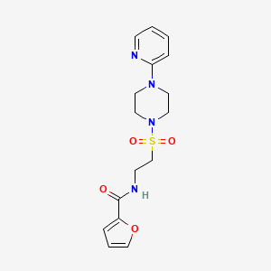 molecular formula C16H20N4O4S B6530621 N-(2-{[4-(pyridin-2-yl)piperazin-1-yl]sulfonyl}ethyl)furan-2-carboxamide CAS No. 946202-53-5