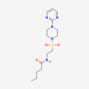 N-(2-{[4-(pyrimidin-2-yl)piperazin-1-yl]sulfonyl}ethyl)pentanamide