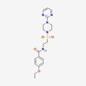 molecular formula C19H25N5O4S B6530720 4-ethoxy-N-(2-{[4-(pyrimidin-2-yl)piperazin-1-yl]sulfonyl}ethyl)benzamide CAS No. 946224-91-5