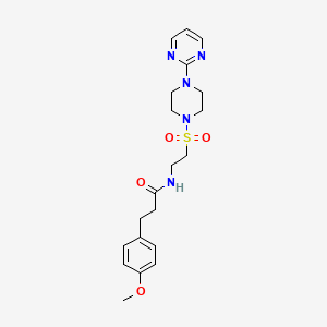 molecular formula C20H27N5O4S B6530916 3-(4-methoxyphenyl)-N-(2-{[4-(pyrimidin-2-yl)piperazin-1-yl]sulfonyl}ethyl)propanamide CAS No. 946226-65-9