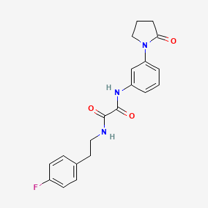 N'-[2-(4-fluorophenyl)ethyl]-N-[3-(2-oxopyrrolidin-1-yl)phenyl]ethanediamide
