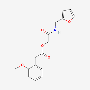 {[(furan-2-yl)methyl]carbamoyl}methyl 2-(2-methoxyphenyl)acetate