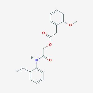 molecular formula C19H21NO4 B6531147 [(2-ethylphenyl)carbamoyl]methyl 2-(2-methoxyphenyl)acetate CAS No. 1794915-18-6