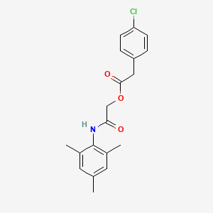 [(2,4,6-trimethylphenyl)carbamoyl]methyl 2-(4-chlorophenyl)acetate