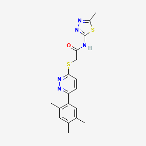 N-(5-methyl-1,3,4-thiadiazol-2-yl)-2-{[6-(2,4,5-trimethylphenyl)pyridazin-3-yl]sulfanyl}acetamide
