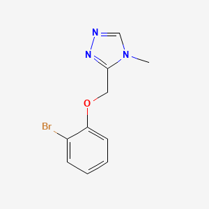 molecular formula C10H10BrN3O B6531350 3-[(2-bromophenoxy)methyl]-4-methyl-4H-1,2,4-triazole CAS No. 1479093-59-8
