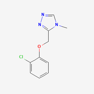 molecular formula C10H10ClN3O B6531353 3-[(2-chlorophenoxy)methyl]-4-methyl-4H-1,2,4-triazole CAS No. 1495280-17-5