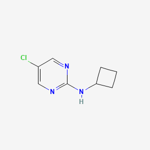 molecular formula C8H10ClN3 B6531392 5-chloro-N-cyclobutylpyrimidin-2-amine CAS No. 1521204-79-4