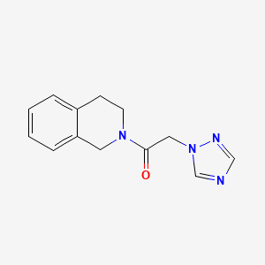 1-(1,2,3,4-tetrahydroisoquinolin-2-yl)-2-(1H-1,2,4-triazol-1-yl)ethan-1-one