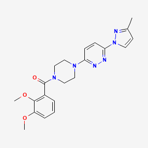 B6531448 3-[4-(2,3-dimethoxybenzoyl)piperazin-1-yl]-6-(3-methyl-1H-pyrazol-1-yl)pyridazine CAS No. 1019100-93-6
