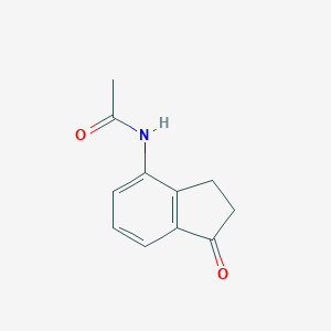 molecular formula C11H11NO2 B065319 N-(1-oxo-indan-4-yl)-acetamide CAS No. 173252-63-6