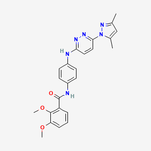 molecular formula C24H24N6O3 B6532086 N-(4-{[6-(3,5-dimethyl-1H-pyrazol-1-yl)pyridazin-3-yl]amino}phenyl)-2,3-dimethoxybenzamide CAS No. 1019097-76-7