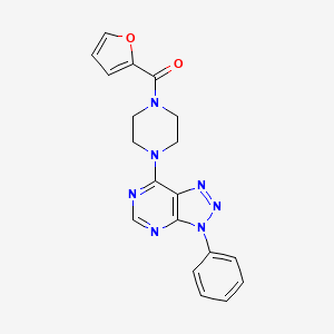 molecular formula C19H17N7O2 B6532617 1-(furan-2-carbonyl)-4-{3-phenyl-3H-[1,2,3]triazolo[4,5-d]pyrimidin-7-yl}piperazine CAS No. 920177-95-3