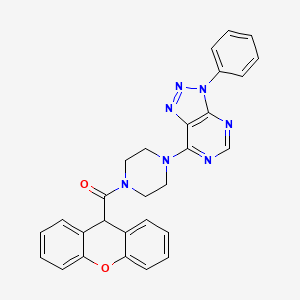 molecular formula C28H23N7O2 B6532623 1-{3-phenyl-3H-[1,2,3]triazolo[4,5-d]pyrimidin-7-yl}-4-(9H-xanthene-9-carbonyl)piperazine CAS No. 920177-99-7