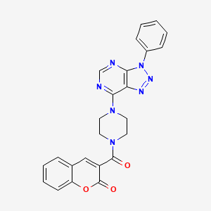 molecular formula C24H19N7O3 B6532656 3-(4-{3-phenyl-3H-[1,2,3]triazolo[4,5-d]pyrimidin-7-yl}piperazine-1-carbonyl)-2H-chromen-2-one CAS No. 920178-14-9